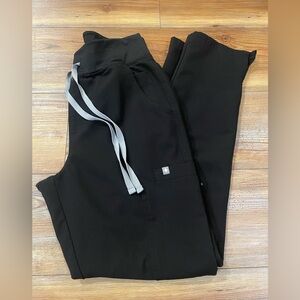 Figs Black Technical Collection Scrub Pants